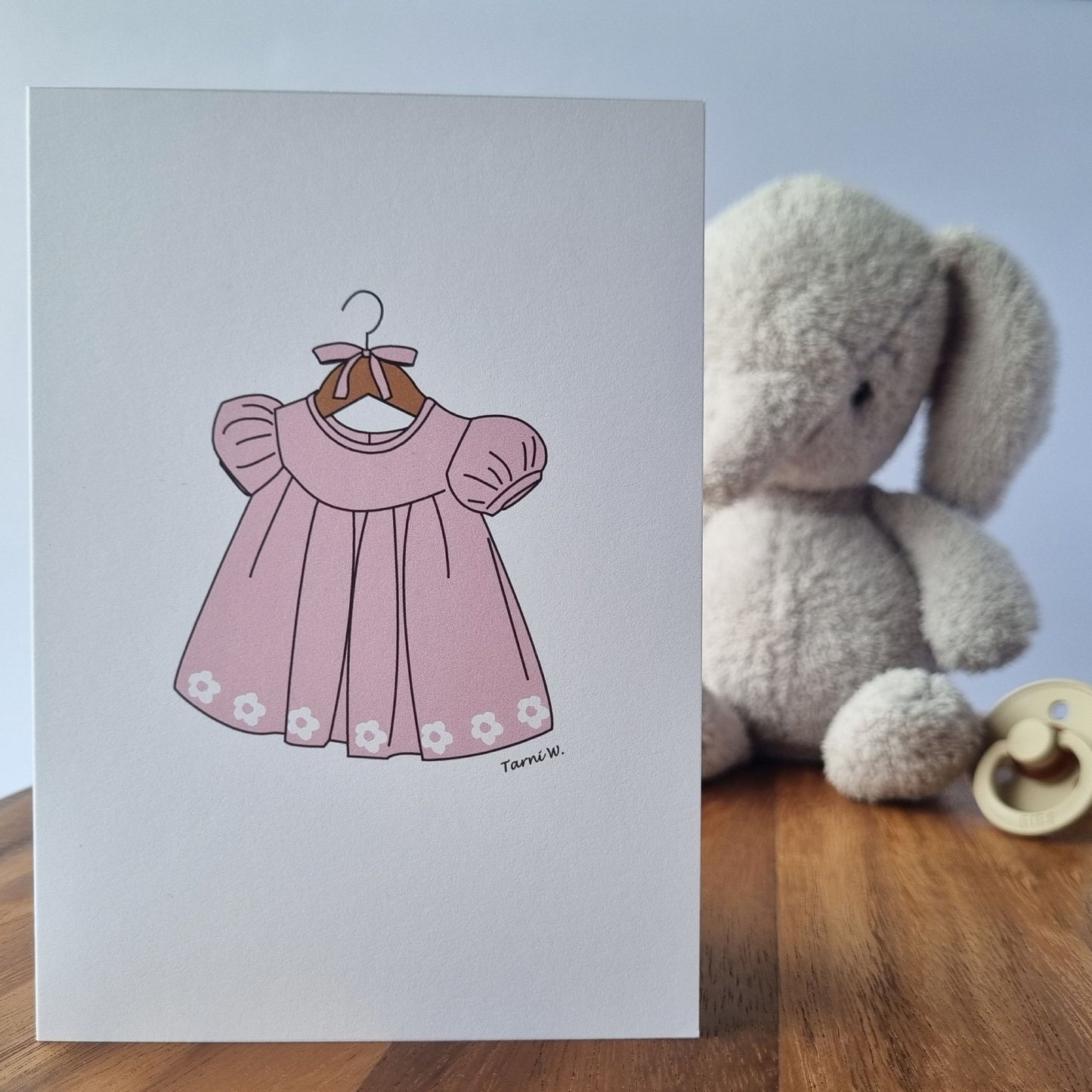 Baby Girl Dress Card