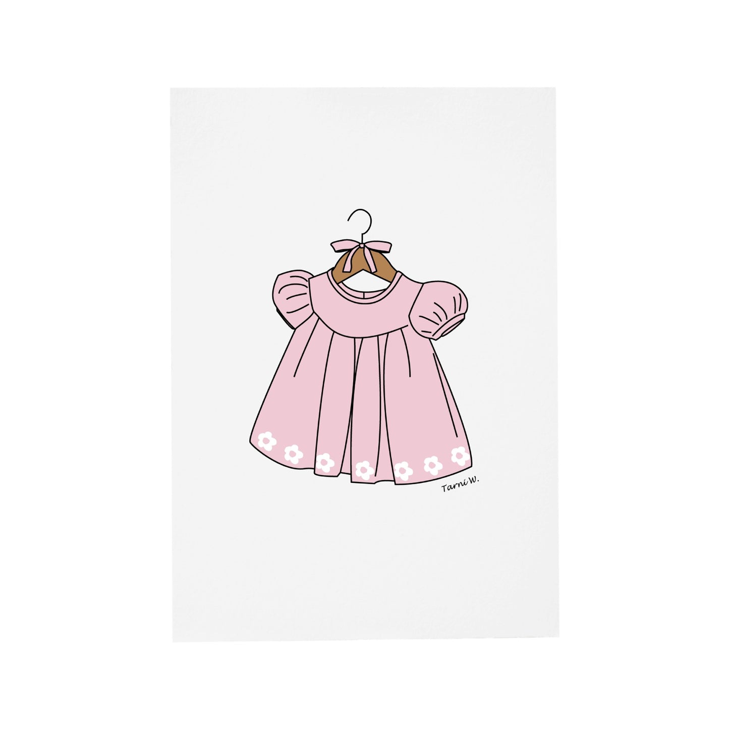 Baby Girl Dress Card