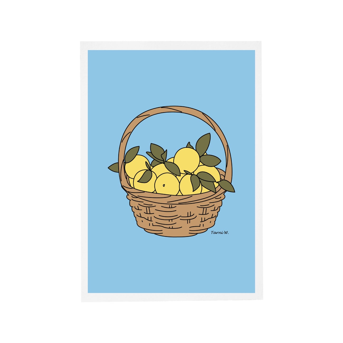 Basket of Lemons Card