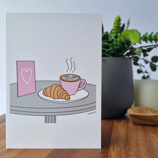 Coffee and Croissant Card