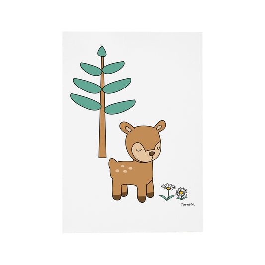 Deer in the Forest Card