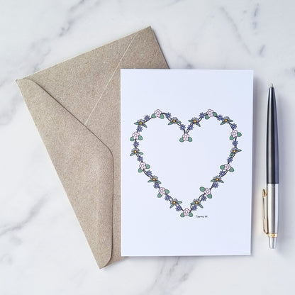 Heart Wreath Card