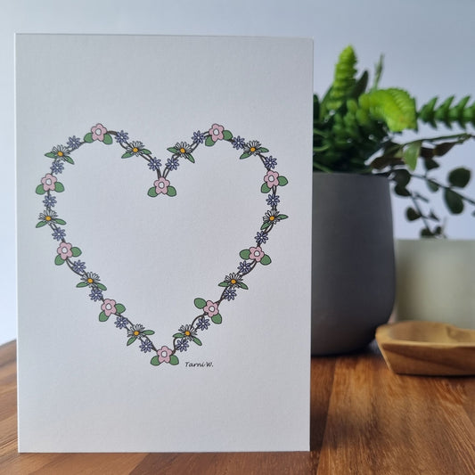 Heart Wreath Card